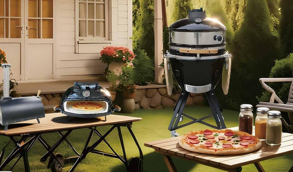 PoshBBQ Ceramic Pizza Oven 21 inch